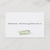 Psychotherapist Eucalyptus European  名刺 (裏面)