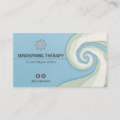 Psychotherapists Therapy Business | Spiral Blue 名刺 (裏面)