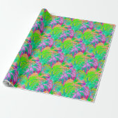 Psychotic Psychedelic Alien Jungle ラッピングペーパー (アンロールド)