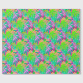Psychotic Psychedelic Alien Jungle ラッピングペーパー (フラット)