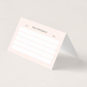 psycology editable business card  (裏面)