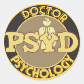 PSYDロゴ – 心理学博士 ラウンドシール
