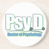 PSYd LOGO2心理学博士 コースター (正面)