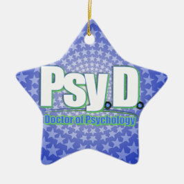 PSYd LOGO2心理学博士 セラミックオーナメント