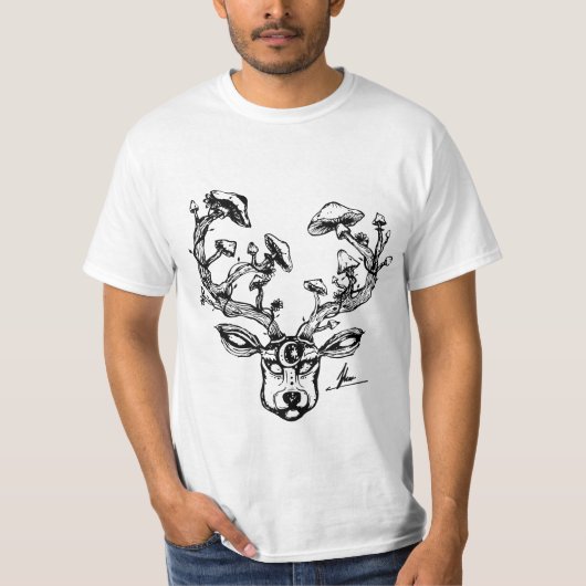 PsydeerのティーBW Tシャツ (正面)