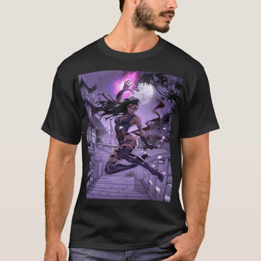Psylocke – Telepathic Ninja of the X‑Men Tシャツ (正面)