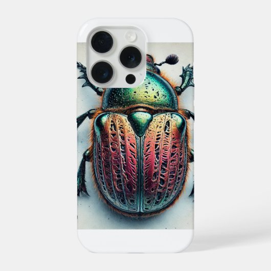 Psyrassa beetle 190924IREF251 - Watercolor iPhoneケース (裏面)
