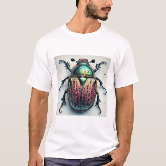 Psyrassa beetle 190924IREF251 - Watercolor Tシャツ