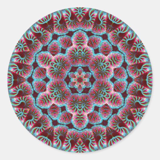 PSYSTiX #002ステッカー ラウンドシール (正面)