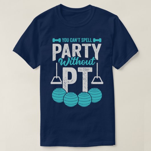PTなしでパーティーを綴れない Tシャツ (デザイン正面)