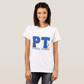 ptの茶色の青い水玉模様 tシャツ (正面フル)