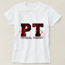 ptの黒く赤い水玉模様 tシャツ