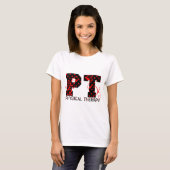 ptの黒く赤い水玉模様 tシャツ (正面フル)