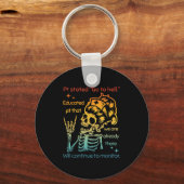 Ptは地獄に行く教育Pt我々はアレアであると述べた キーホルダー (正面)