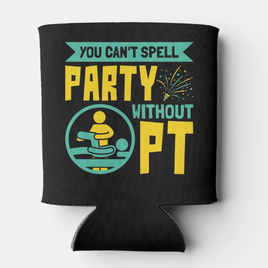 PTを使用しないとパーティーを綴れないフィジカルセラピー 缶クーラー (裏面)