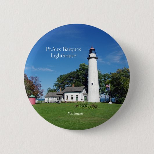 Ptオーバルケスライトハウスボタン 缶バッジ (正面)