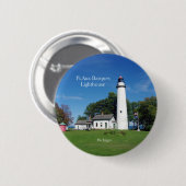 Ptオーバルケスライトハウスボタン 缶バッジ (正面&裏面)