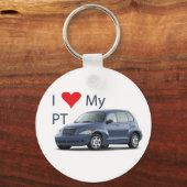 PTキーチェーンが大好き(青) キーホルダー (正面)