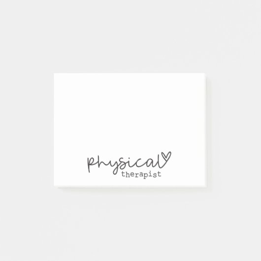 PTフィジカルセラピストかわいい手レタリング ポストイット (正面)