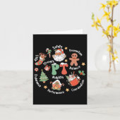 Ptフィジカルセラピーサンタスクワッドクリスマスフィジカル カード (黄色い花)