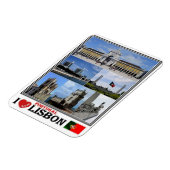 PTポルトガル – リスボン – I Love Mosaic - マグネット (左側)