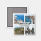 PT0036ヨーロッパ、ポルトガル、マデイラ島、冷蔵庫 マグネット (正面/裏面)