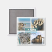 PT0040ヨーロッパ、ポルトガル、ラゴス、冷蔵庫 マグネット (正面/裏面)