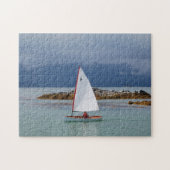 PT11ネスティングディンギーの景色の航行のパズル ジグソーパズル (横)