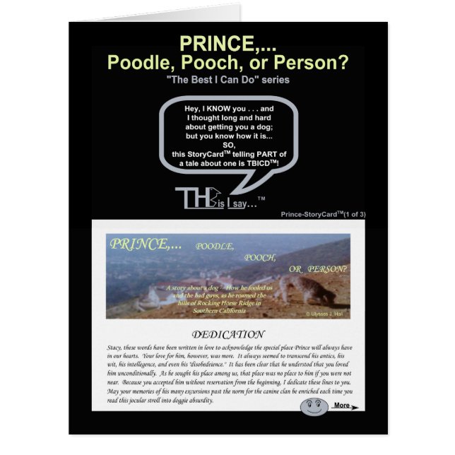 Pt. 1人の王子… プードル、犬、または人(1of3) (正面)