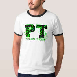 pt 2黒と緑の水玉模様 tシャツ
