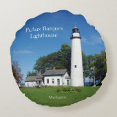 Pt Aux Barquesライトハウスラウンドピロー ラウンドクッション (裏面)