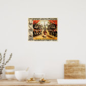 PT BARNUM地球素晴らしヴィンテージサーカスAdで表示 ポスター (キッチン)