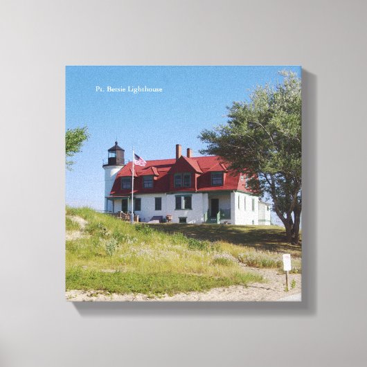 Pt Betsie Light Houseキャンバス印刷 キャンバスプリント (正面)