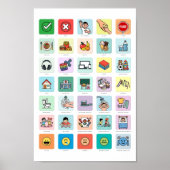 PT-BR Autism AAC Pointing Communication 04 ポスター (正面)