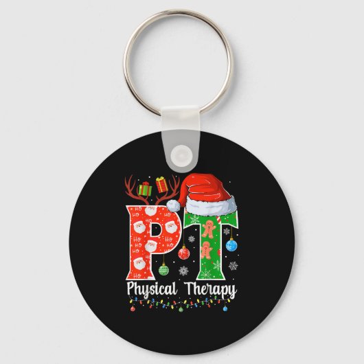 Pt Christmas Physical Therapy Christmas Pt Xmas キーホルダー (正面)