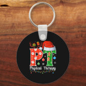 Pt Christmas Physical Therapy Christmas Pt Xmas キーホルダー (正面)