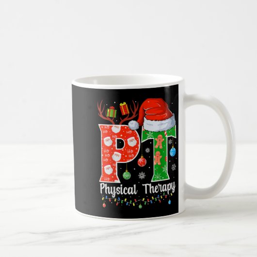Pt Christmas Physical Therapy Christmas Pt Xmas  コーヒーマグカップ (右)