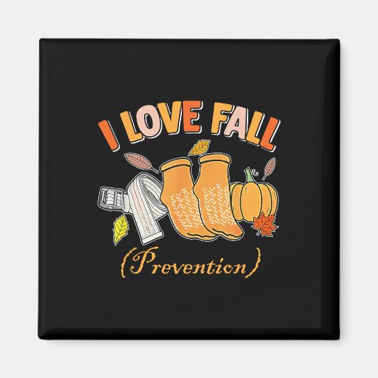 Pt Nurse Fall I Love Fall Prevention Fall Physical マグネット (正面)