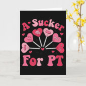 PT Physical Therapyのバレンタインデーに弱い人 カード (黄色い花)