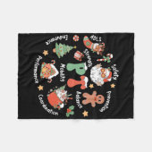 Pt Physical Therapy Santa Squad Christmas Physical フリースブランケット (正面(横))