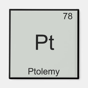 Pt - Ptolemy化学おもしろい要素シンボルT型 マグネット