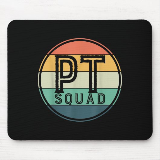 Pt Squad レトロ理学療法 マウスパッド (正面)