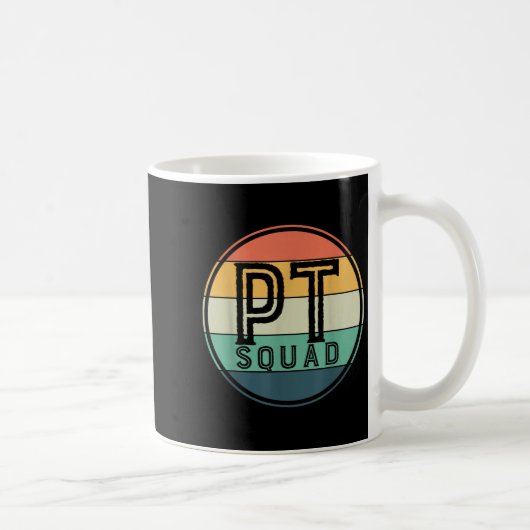 Pt Squad Retro Physical Therapy コーヒーマグカップ (右)