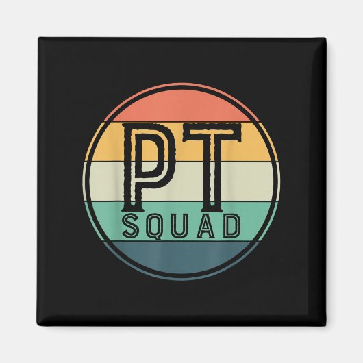 Pt Squad Retro Physical Therapy  マグネット (正面)