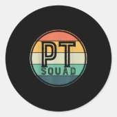 Pt Squad Retro Physical Therapy  ラウンドシール (正面)