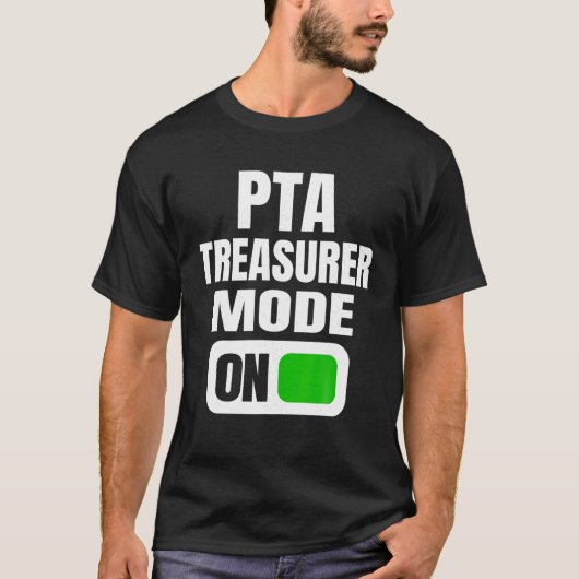 PTAおもしろい学親ボランティア向け会計モード Tシャツ (正面)