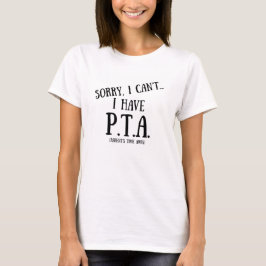 PTAを持ってない(はっきりした) Tシャツ