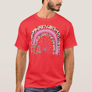 PTAヒョウ虹の物理セラピストアシスタントR Tシャツ
