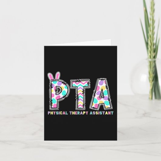 Ptaフィジカルセラピーイスタントバニーイースターポットザップ カード (正面)