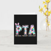 Ptaフィジカルセラピーイスタントバニーイースターポットザップ カード (黄色い花)